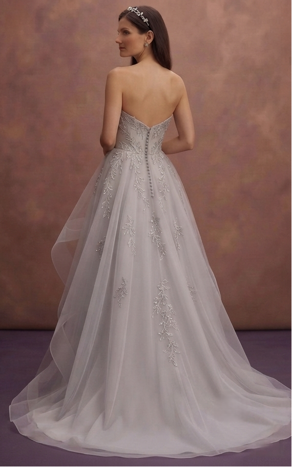 Overskirt Wedding Dresses with Dramatic Elegance