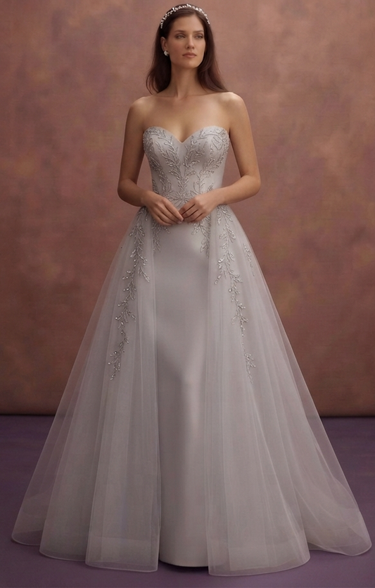 Overskirt Wedding Dresses with Dramatic Elegance