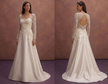 Pearl Court Wedding Dress with Chic Modern Finish