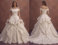 Pearl Organza Ball Gown Wedding Dress with Statement Skirt