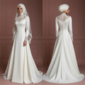 Petite Hijab Wedding Dress Tailored Modest Style Muslim