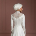 Petite Hijab Wedding Dress Tailored Modest Style Muslim