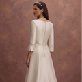 Petite Satin Wedding Dresses with Tailored Elegance