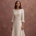 Petite Satin Wedding Dresses with Tailored Elegance