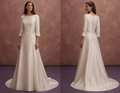 Petite Satin Wedding Dresses with Tailored Elegance