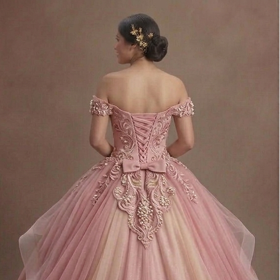 Pink Quinceañera Dress - Hand-Stitched Embroidery Luxe