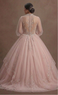 Pink Quinceañera Dress - Soft Blush Tulle Dream Gown