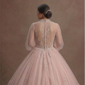 Pink Quinceañera Dress - Soft Blush Tulle Dream Gown
