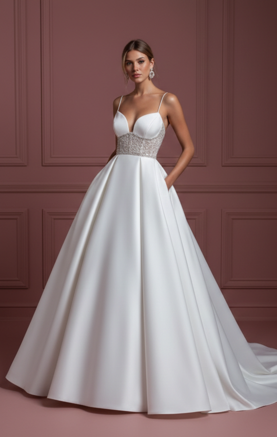 Pink Wedding Dress Blush Tulle Long Romantic Princess Gown