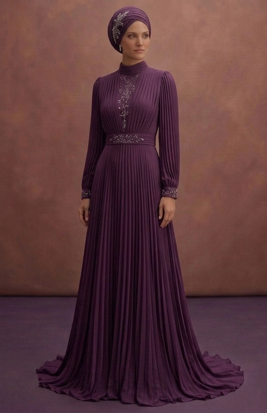 Pleated Muslim Prom Dresses – Modern & Flattering Fits
