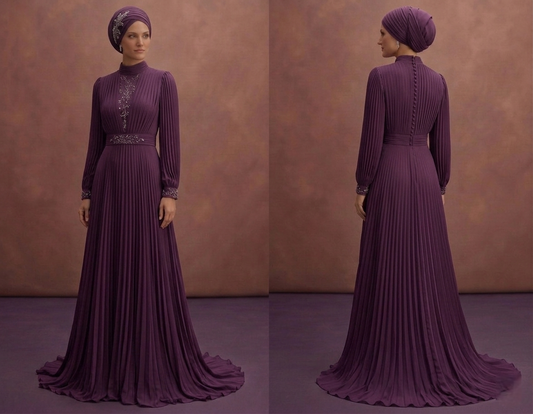 Pleated Muslim Prom Dresses – Modern & Flattering Fits