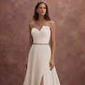Pleated Organza Wedding Dresses with Soft Structure
