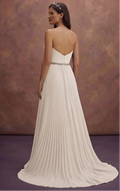 Pleated Organza Wedding Dresses with Soft Structure