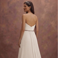 Pleated Organza Wedding Dresses with Soft Structure