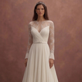 Pleated Wedding Dresses with Contemporary Elegance