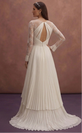 Pleated Wedding Dresses with Contemporary Elegance