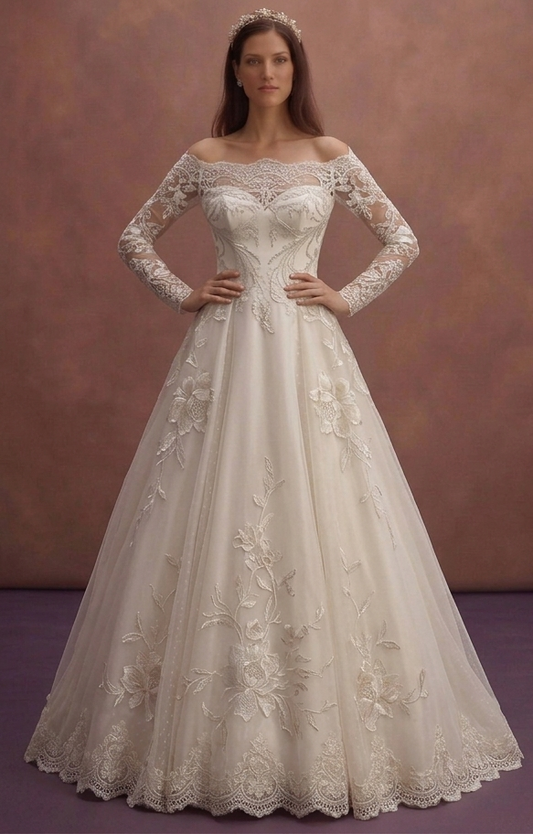 Premium Bridal Gowns with Silk, Lace, Organza, and Tulle Designs