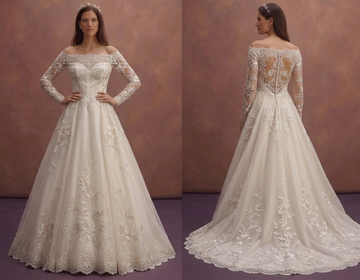 Premium Bridal Gowns with Silk, Lace, Organza, and Tulle Designs