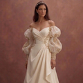 Puff Sleeve Wedding Dresses with Romantic Flair