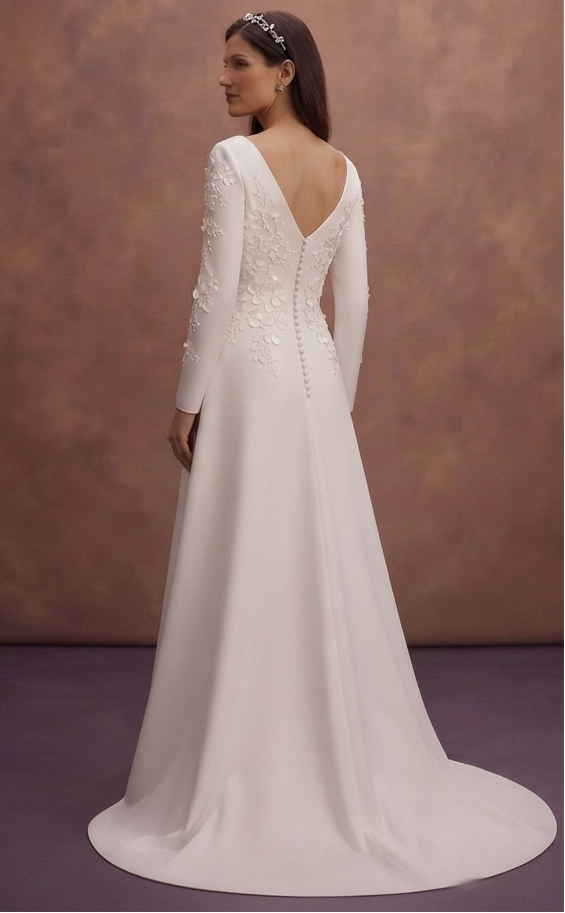 Pure White Satin Wedding Dresses with Timeless Beauty