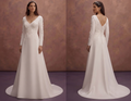 Pure White Satin Wedding Dresses with Timeless Beauty