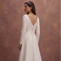 Pure White Satin Wedding Dresses with Timeless Beauty