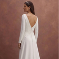 Pure White Wedding Dresses with Elegant Simplicity