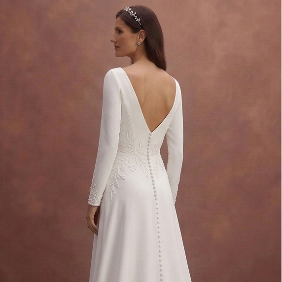 Pure White Wedding Dresses with Elegant Simplicity