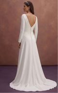 Pure White Wedding Dresses with Elegant Simplicity