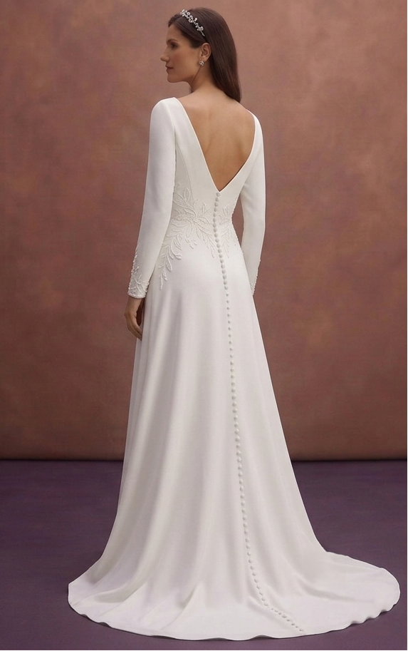 Pure White Wedding Dresses with Elegant Simplicity