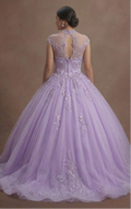 Purple Quinceañera Dress - Lavender Tulle Fairy Gown