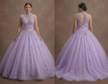 Purple Quinceañera Dress - Lavender Tulle Fairy Gown