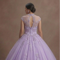 Purple Quinceañera Dress - Lavender Tulle Fairy Gown
