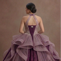 Purple Quinceañera Dress - Mauve Tulle Vintage Style