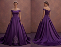 Purple Wedding Dress Ball Gown Satin Royal Princess Dress