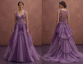 Purple Wedding Dress Corset Tulle Dream Wedding Gown
