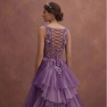 Purple Wedding Dress Corset Tulle Dream Wedding Gown