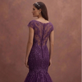 Purple Wedding Dress Mermaid Tulle Sparkle Wedding Dress