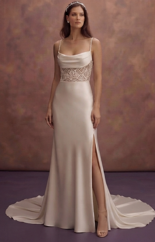 Recycled Satin Wedding Dresses with Modern Bridal Style
