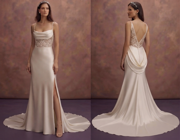 Recycled Satin Wedding Dresses with Modern Bridal Style