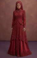 Red Best Muslim Prom Dresses for Teens – Stylish & Covered