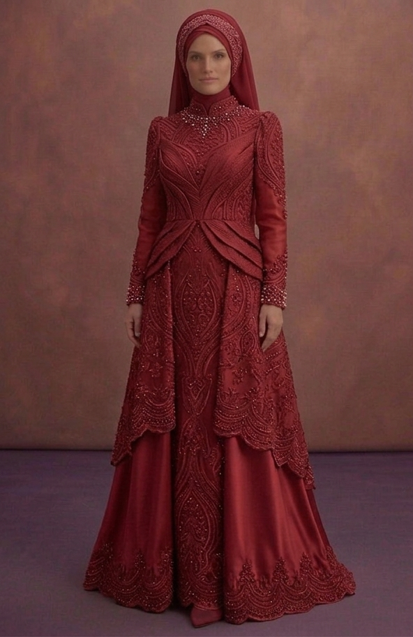 Red Best Muslim Prom Dresses for Teens – Stylish & Covered