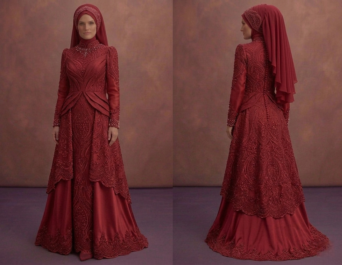 Red Best Muslim Prom Dresses for Teens – Stylish & Covered