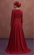 Red Modest Prom Dresses for Formal Events – Muslim Collection