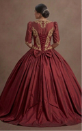 Red Quinceañera Dress - Classic Taffeta Traditional Look