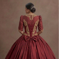 Red Quinceañera Dress - Classic Taffeta Traditional Look
