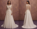 Refined Wedding Dresses with Delicate Embroidered Flowers