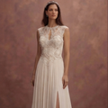 Romantic Bridal Gowns with Pearl Accents