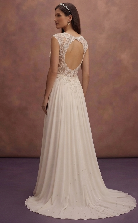 Romantic Bridal Gowns with Pearl Accents