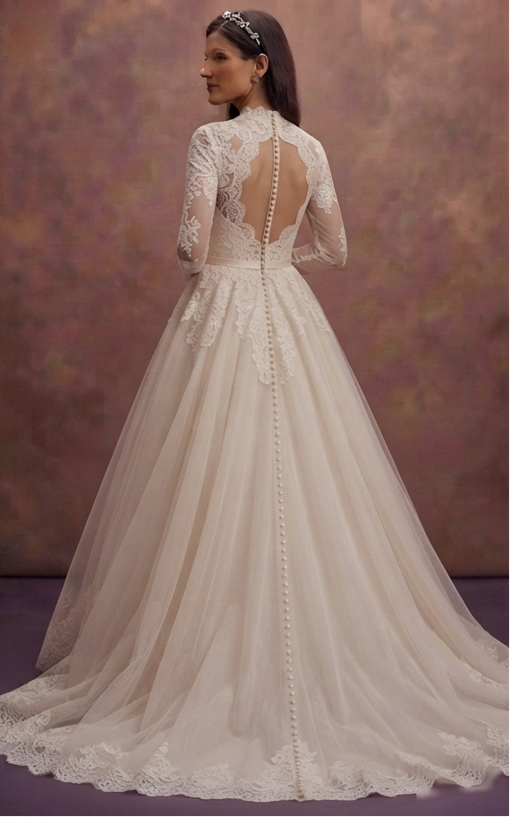 Romantic Lace Bridal Gowns with Vintage Inspiration